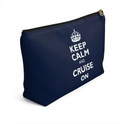 Printify Keep Calm & Cruise On Accessory Pouch Accessories