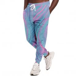 Subliminator Marshmallow Marbled Unisex Fleece Joggers