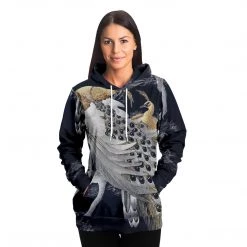 Subliminator Hoodies Perched Peacocks Unisex Hoodie 14 Subliminator Hoodies Perched Peacocks Unisex Hoodie