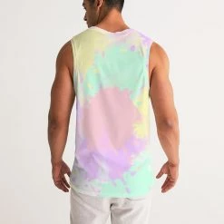 Harlow & Lloyd T Shirts & Tanks Banana Mint Candy Explosion Tie Dye Men's Sports Tank