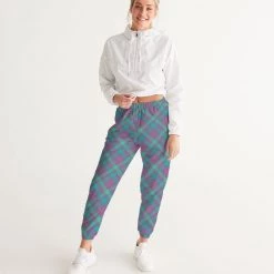 Harlow & Lloyd Purple & Green Tartan Lightweight Women's Track Pants Pants & Joggers 13 Harlow & Lloyd Purple & Green Tartan Lightweight Women's Track Pants Pants & Joggers
