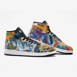Harlow & Lloyd Shoes Peace Graffiti Unisex Sneakers