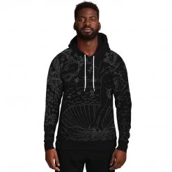 Subliminator Birth Of Venus Black Unisex Hoodie Hoodies