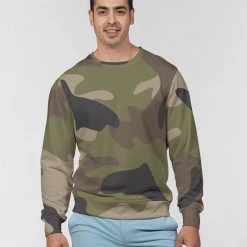Harlow & Lloyd Woodland Camo Men's French Terry Pullover Sweatshirt Sweatshirts & Pullovers 11 Harlow & Lloyd Woodland Camo Men's French Terry Pullover Sweatshirt Sweatshirts & Pullovers