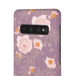 Printify Orange Peonies Floral Rose Phone Case