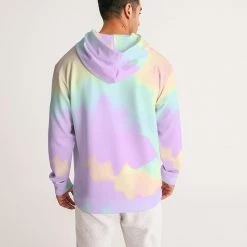 Harlow & Lloyd Lilac Mint Tie Dye Men's Hoodie