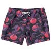 Subliminator Men Fruit Tree Swim Shorts In Red/Charcoal