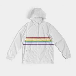 Harlow & Lloyd Jackets Rainbow Stripes Windbreaker