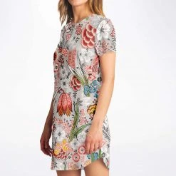 Subliminator Blood Orange Floral T Shirt Dress T Shirts & Tanks 22 Subliminator Blood Orange Floral T Shirt Dress T Shirts & Tanks