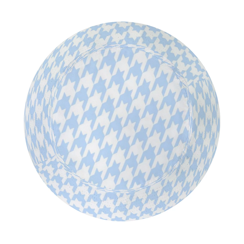 ThisNew Accessories Pale Blue Houndstooth Bucket Hat 5 ThisNew Accessories Pale Blue Houndstooth Bucket Hat