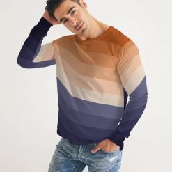 Harlow & Lloyd Purple Rays Men's Long Sleeve Tee T Shirts & Tanks