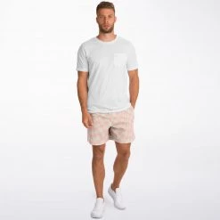 Subliminator Pink Vanilla Check Fleece Shorts