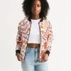 Harlow & Lloyd Orange Retro Garden Women's Bomber Jacket Jackets