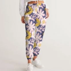 Harlow & Lloyd Pants & Joggers Purple Frisky Floral Lightweight Women's Track Pants