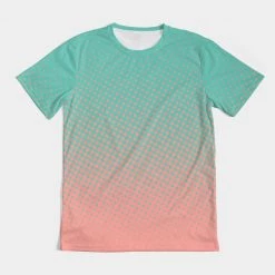 Harlow & Lloyd Green Peach Dots Men's Tee