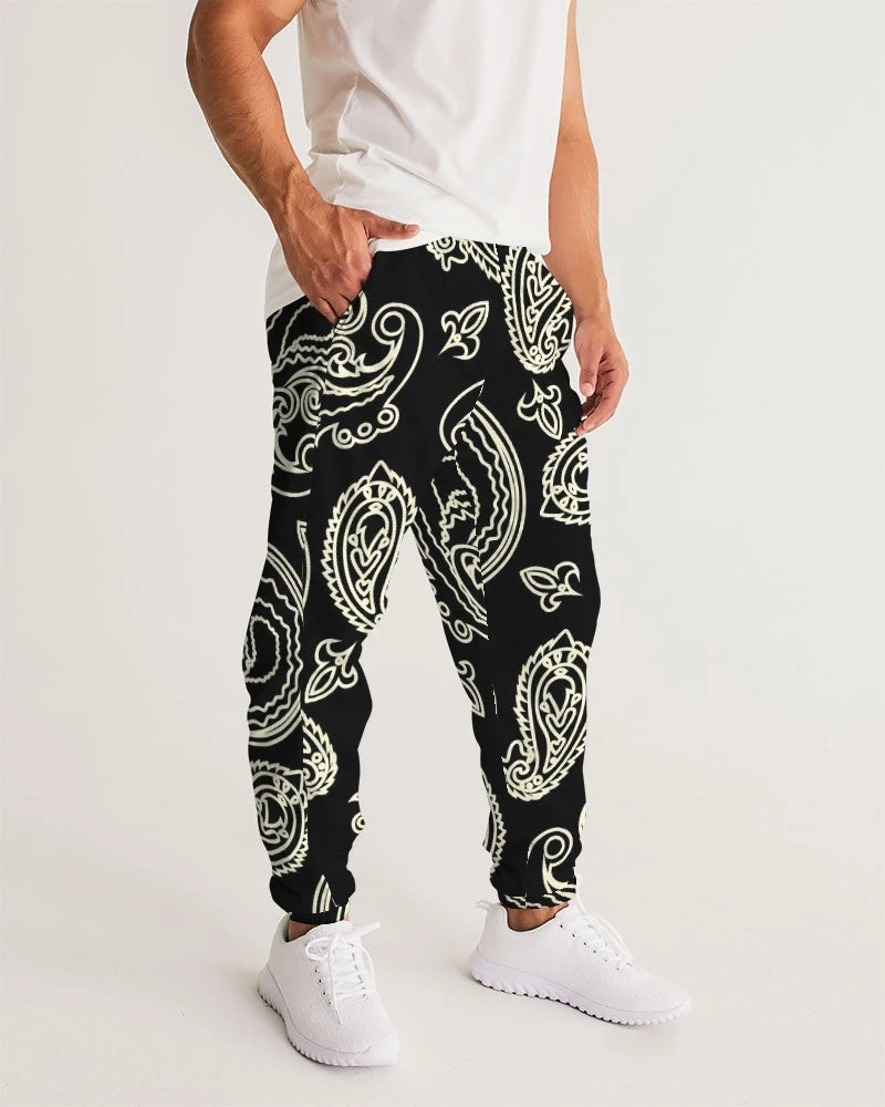 Harlow & Lloyd Black & Bone Paisley Men's Lightweight Track Pants Pants & Joggers 5 Harlow & Lloyd Black & Bone Paisley Men's Lightweight Track Pants Pants & Joggers