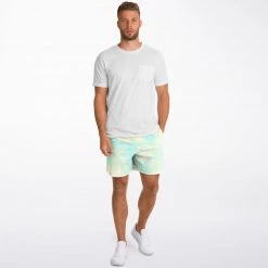 Subliminator Blue Lemon Tie Dye Fleece Shorts