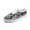 Harlow & Lloyd Black & Bone Paisley Low Cut Canvas Shoes 2 Harlow & Lloyd Black & Bone Paisley Low Cut Canvas Shoes