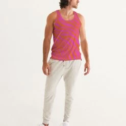 Harlow & Lloyd T Shirts & Tanks Flaming Zebra Men's Tank