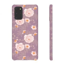 Printify Orange Peonies Floral Rose Phone Case