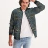 Harlow & Lloyd Jackets Peacock & Dragon Men's Bomber Jacket 2 Harlow & Lloyd Jackets Peacock & Dragon Men's Bomber Jacket