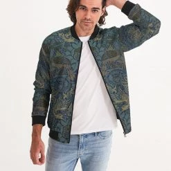 Harlow & Lloyd Jackets Peacock & Dragon Men's Bomber Jacket