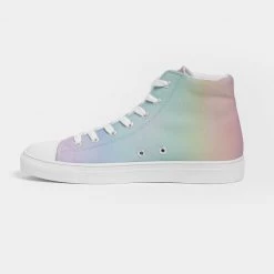 Harlow & Lloyd Soft Rainbow Women's Hightop Canvas Shoe