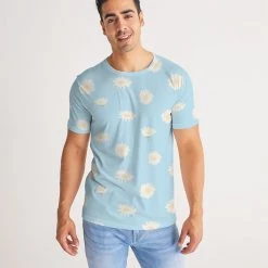Harlow & Lloyd Blue Daisys Men's T Shirt