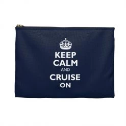 Printify Keep Calm & Cruise On Accessory Pouch Accessories