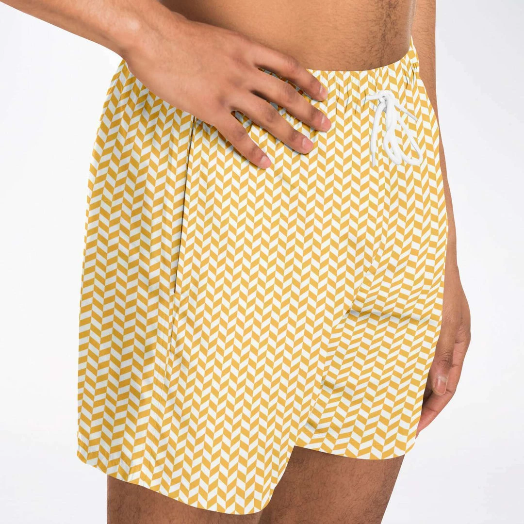 Subliminator Men Mango Herringbone Swim Shorts 10 Subliminator Men Mango Herringbone Swim Shorts