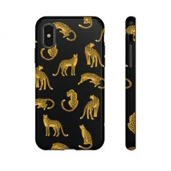 Printify Black Leopards Tough Phone Case