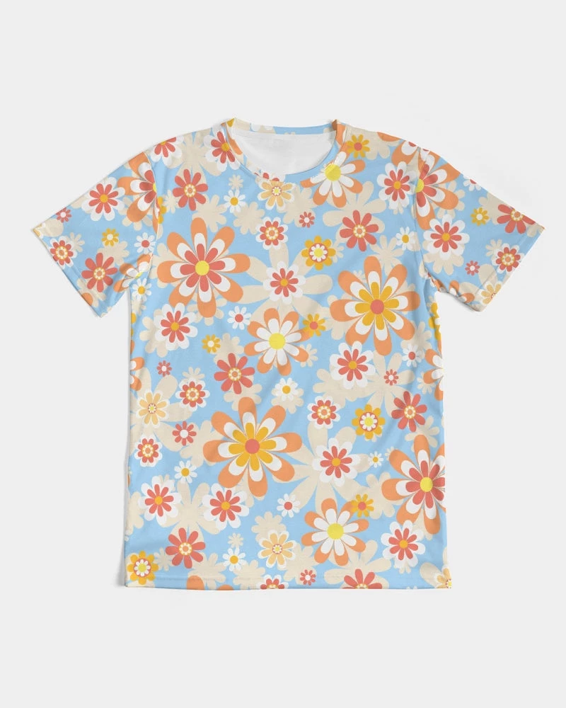 Harlow & Lloyd Blue Blooming Mod Floral Men's Tee T Shirts & Tanks 6 Harlow & Lloyd Blue Blooming Mod Floral Men's Tee T Shirts & Tanks