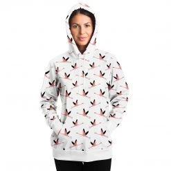 Subliminator Flying Flamingos White Unisex Hoodie Hoodies 16 Subliminator Flying Flamingos White Unisex Hoodie Hoodies