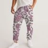 Harlow & Lloyd Purple Cream Paisley Men's Lightweight Track Pants