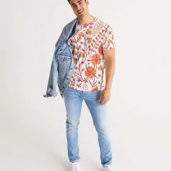 Harlow & Lloyd T Shirts & Tanks Orange Retro Garden Men's Tee