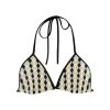 Harlow & LLoyd Yellow Argyle Check Bikini Top Women