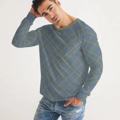 Harlow & Lloyd Skating Rink Blue Men's Long Sleeve Tee T Shirts & Tanks