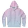 Subliminator Pink Blue Color Fade Unisex Hoodie