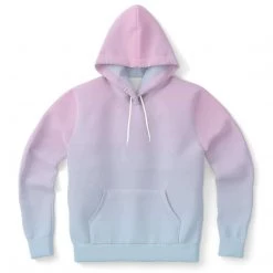 Subliminator Pink Blue Color Fade Unisex Hoodie