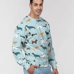 Harlow & Lloyd Dog Pawty Men's Classic French Terry Pullover Sweatshirt Sweatshirts & Pullovers