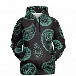Subliminator Mint Paisley Unisex Hoodie Hoodies