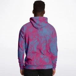 Subliminator Red Blue Flame Unisex Hoodie Hoodies