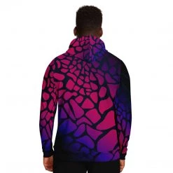 Subliminator Raspberry Giraffe Unisex Hoodie