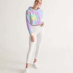 Harlow & Lloyd Hoodies Pastel Smash Tie Dye Women's Cropped Hoodie 15 Harlow & Lloyd Hoodies Pastel Smash Tie Dye Women's Cropped Hoodie