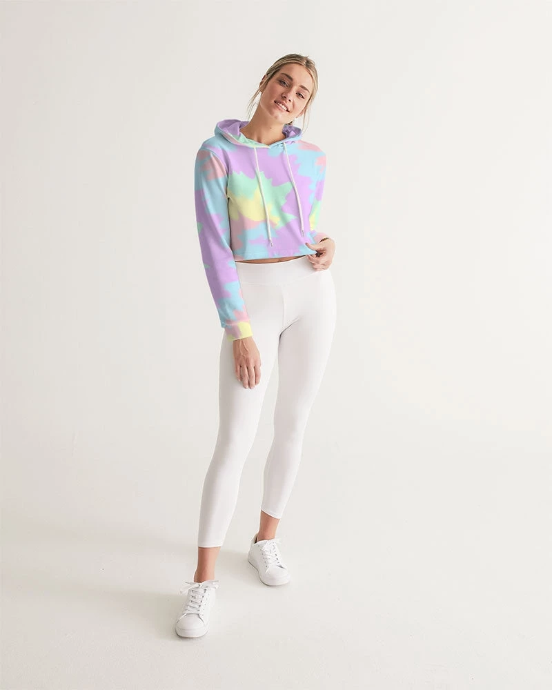 Harlow & Lloyd Hoodies Pastel Smash Tie Dye Women's Cropped Hoodie 8 Harlow & Lloyd Hoodies Pastel Smash Tie Dye Women's Cropped Hoodie