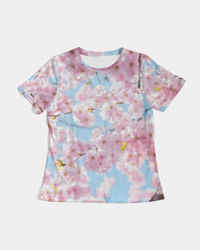 Harlow & Lloyd Cherry Blossom Sky Women's Tee 3 Harlow & Lloyd Cherry Blossom Sky Women's Tee