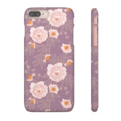 Printify Orange Peonies Floral Rose Phone Case