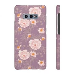 Printify Orange Peonies Floral Rose Phone Case