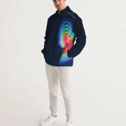 Harlow & Lloyd Jackets Neon Heart Rainbow Windbreaker Hooded Jacket 12 Harlow & Lloyd Jackets Neon Heart Rainbow Windbreaker Hooded Jacket