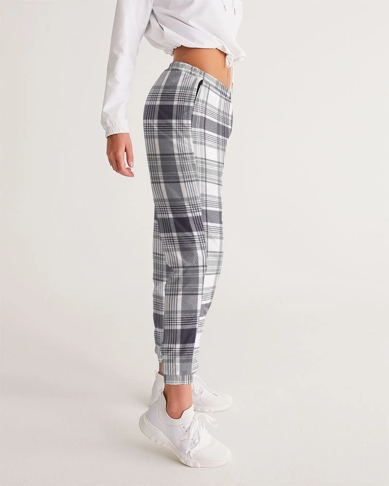Harlow & Lloyd Black & White Tartan Check Lightweight Women's Track Pants Pants & Joggers 6 Harlow & Lloyd Black & White Tartan Check Lightweight Women's Track Pants Pants & Joggers